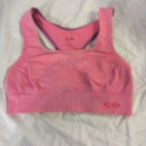 Champion Sports Bra pink size xs no holes or stain racerback athletic wear